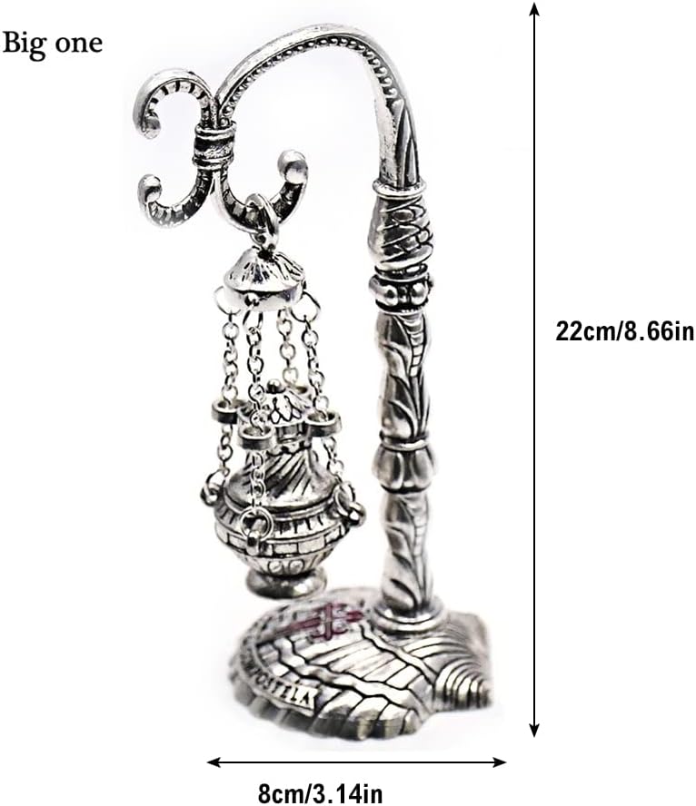 Brass Burners Hanging Censer Charcoal Incense Holder Cross Decor