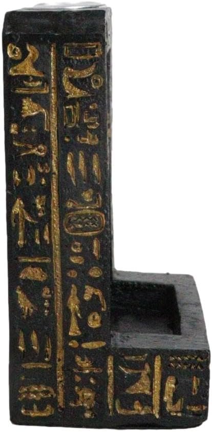 Egyptian Goddess Bastet Incense Holder with Hieroglyphs