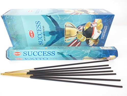 HEM Success Incense Sticks 120 Sticks 6 Boxes 9 Inches Long 20g Per Box