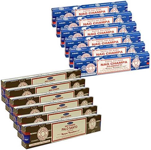 TRUMIRI Nag Champa and Palo Santo Incense Sticks with Holder Set