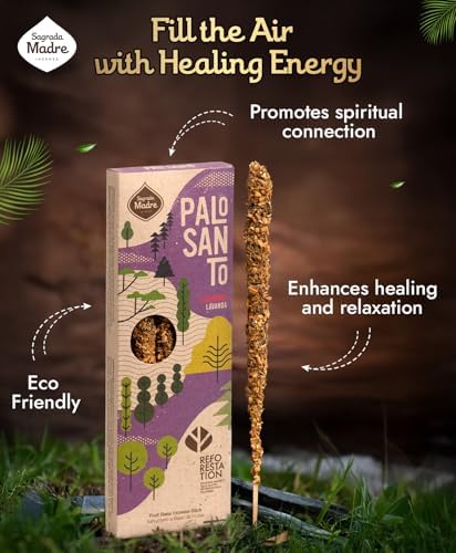 4pcs Wildly Harvested Palo Santo Lavender Incense Sticks