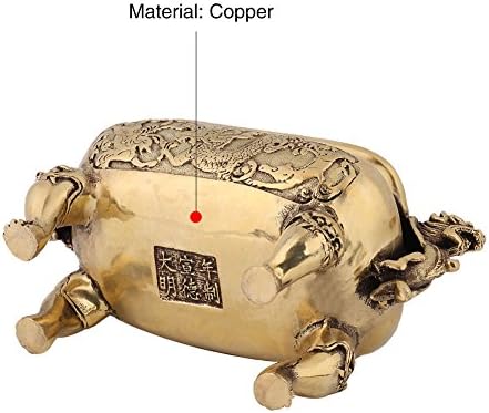 Walfront Antique Bronze Copper Dragon Incense Holder