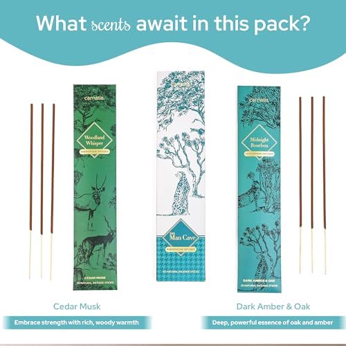 Carnatia Man Cave Incense Set - 2 Pheromone-Infused Scents