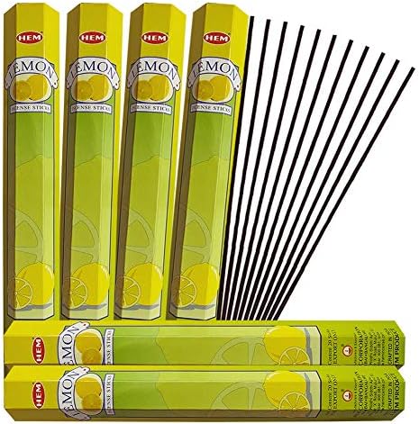 Lemon Incense Sticks and Holder Bundle
