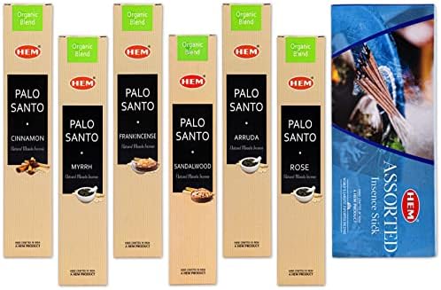 HEM Assorted Incense Sticks 6 Packs - Aromatherapy for Air Purifier Meditation and Relaxation