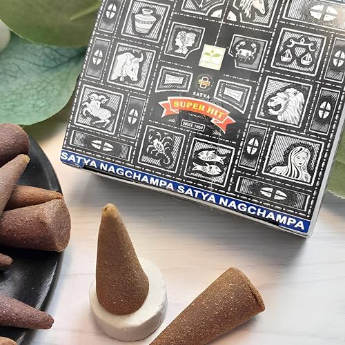 Nag Champa Satya Sai Baba Temple Incense Cones Carton 12 Box