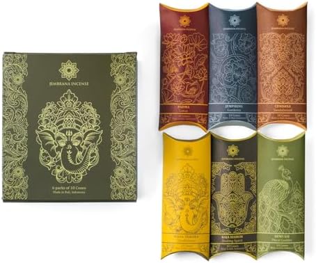 Jembrana Incense Cones - 6 Scents Mix 60 Total
