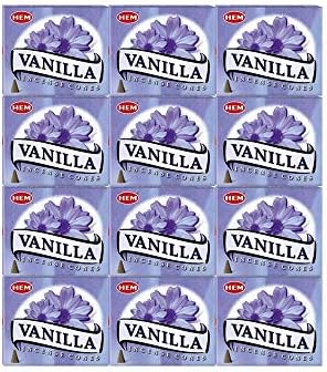 HEM Vanilla Incense Case of 12 Boxes 10 Cones Each