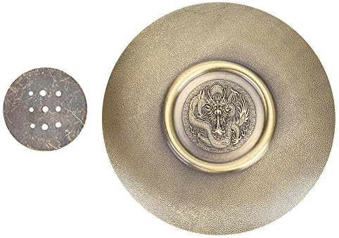 Luxurious Bronze Lotus Incense Holder with 9 Holes
