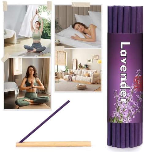 Thick Incense Sticks 120 Minutes Lavender Scented