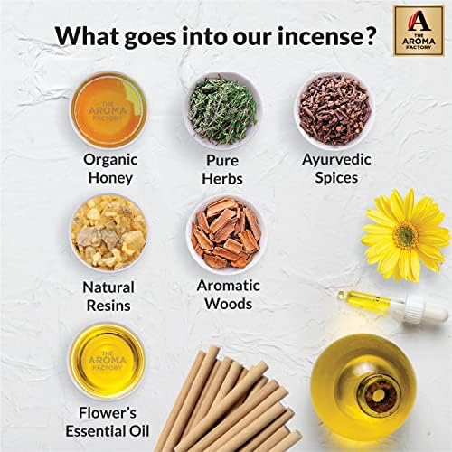 The Aroma Factory Organic Incense Sticks 5 in 1 Set