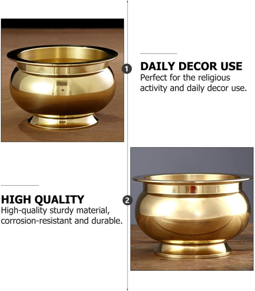 HOMSFOU Copper Incense Burner Meditation Decor