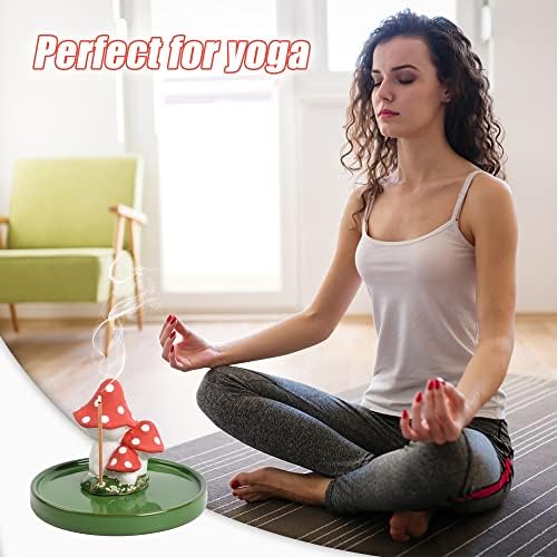 Mushroom Incense Holder with 30 Sticks