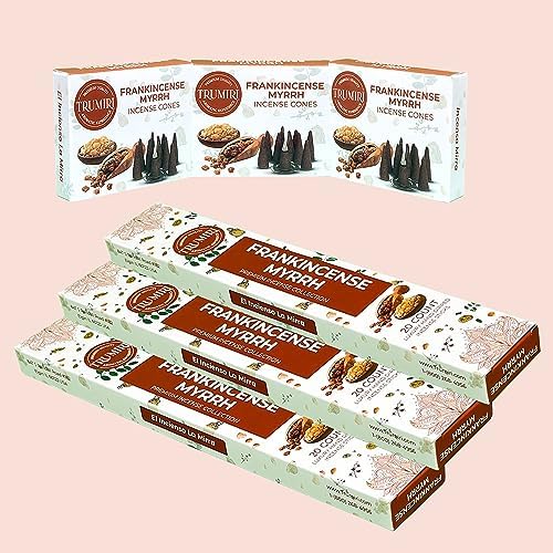 Frankincense Myrrh Incense Sticks and Cones Combo Pack