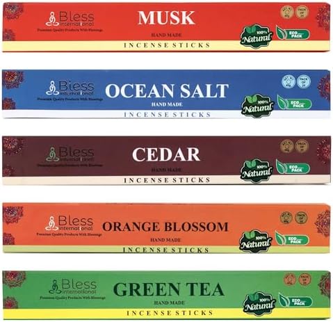 Bless International Best Assorted 21 Scents Gift Pack for Purification Relaxation Positivity Yoga Meditation