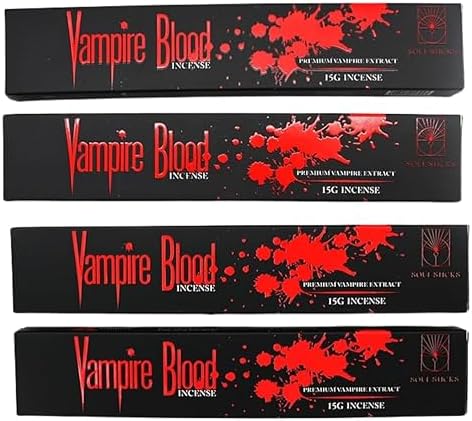 Vampire Blood Fragrance Incense Sticks 4 Pack 15 Grams Natural Aromatherapy