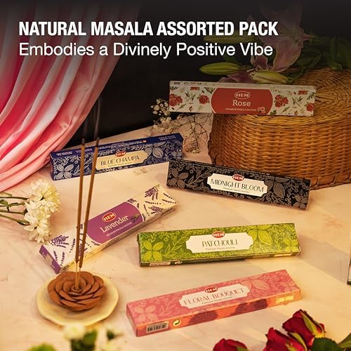 Hem Assorted Incense Sticks Variety Pack 6 Flavors