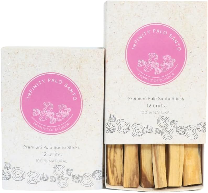 12 Premium Palo Santo Sticks from Ecuador - Natural Wild Harvested Sustainable