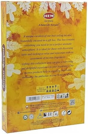 HEM Hexagonal Calming Incense Bouquet - 6 Popular Fragrances
