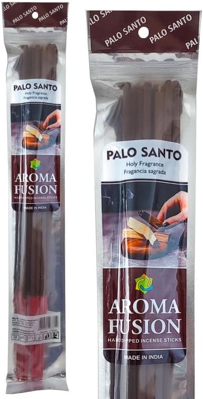 Aroma Fusion 19 Jumbo Hand Dipped Incense 10-Stick Pack Palo Santo
