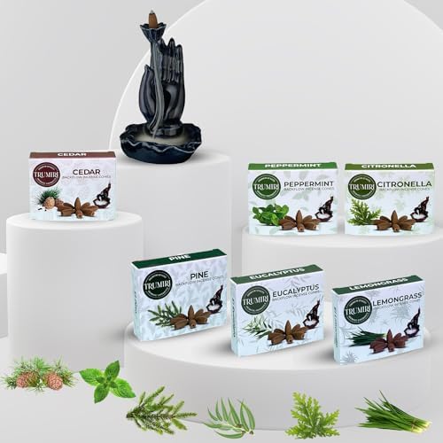 Leafy Backflow Incense Cones Variety Pack 60