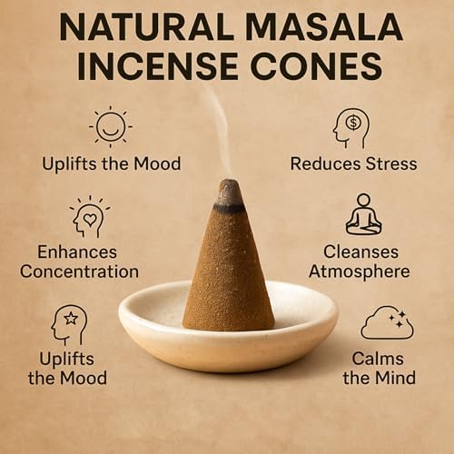 Satya Sai Baba Palo Santo Natural Masala Incense 144 Dhoop Cones in 12 Boxes