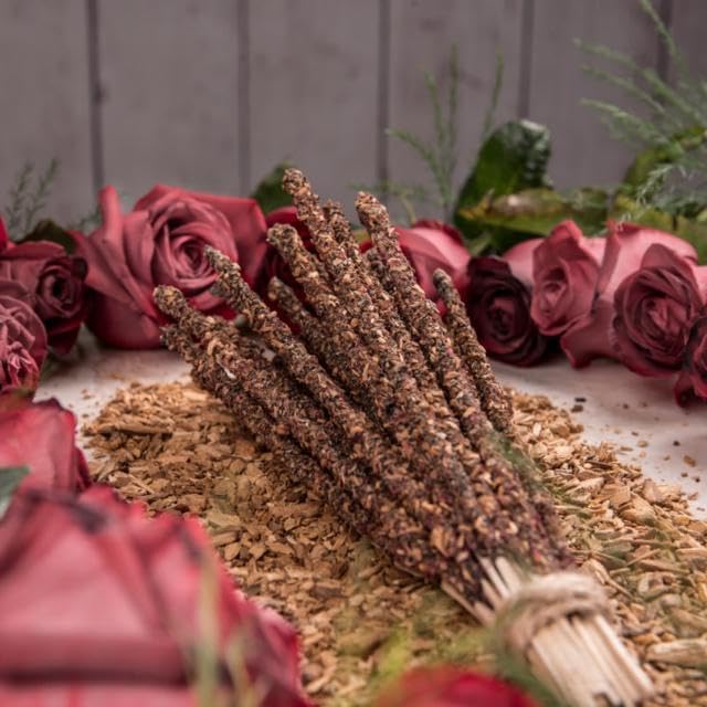 Sagrada Madre Palo Santo Incense Sticks - Rose Scent 9 Inches 16 Pieces