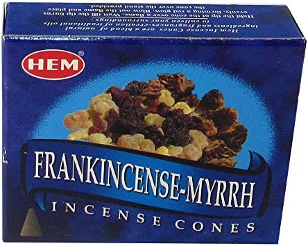 HEM Frankincense and Myrrh Incense Cones 120 Cones 12 Packs