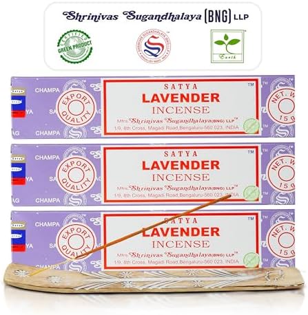 Raajsee Satya Lavender Incense Sticks 45 GMS Bundle
