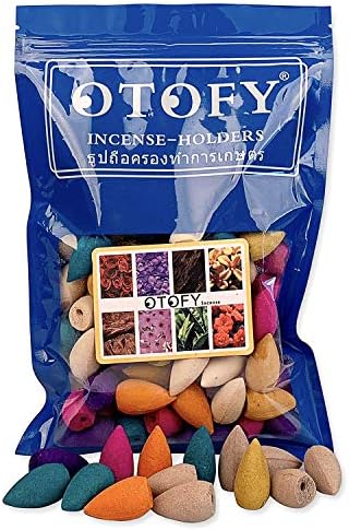 120PCS Backflow Incense Cones with 8 Natural Scents