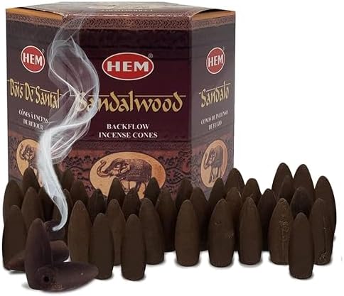 Sandalwood Backflow Incense Cones for Aromatic Waterfall