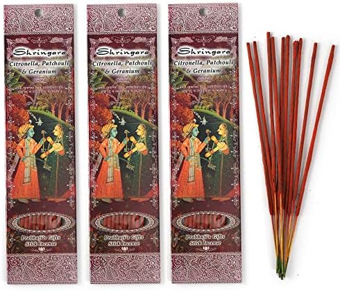 Prabhujis Gifts Shringara Incense Sticks - 3 Packs of 10