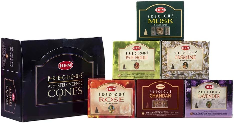 Precious Series Assortment 12 Boxes 6 Scents HEM Incense