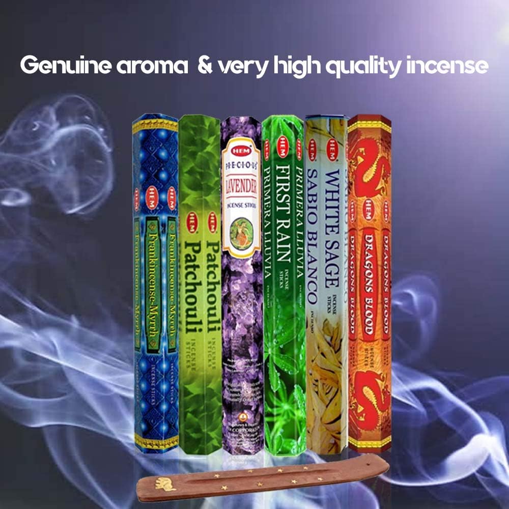 Toms Incense - 6 Popular Scents 240 Total Sticks