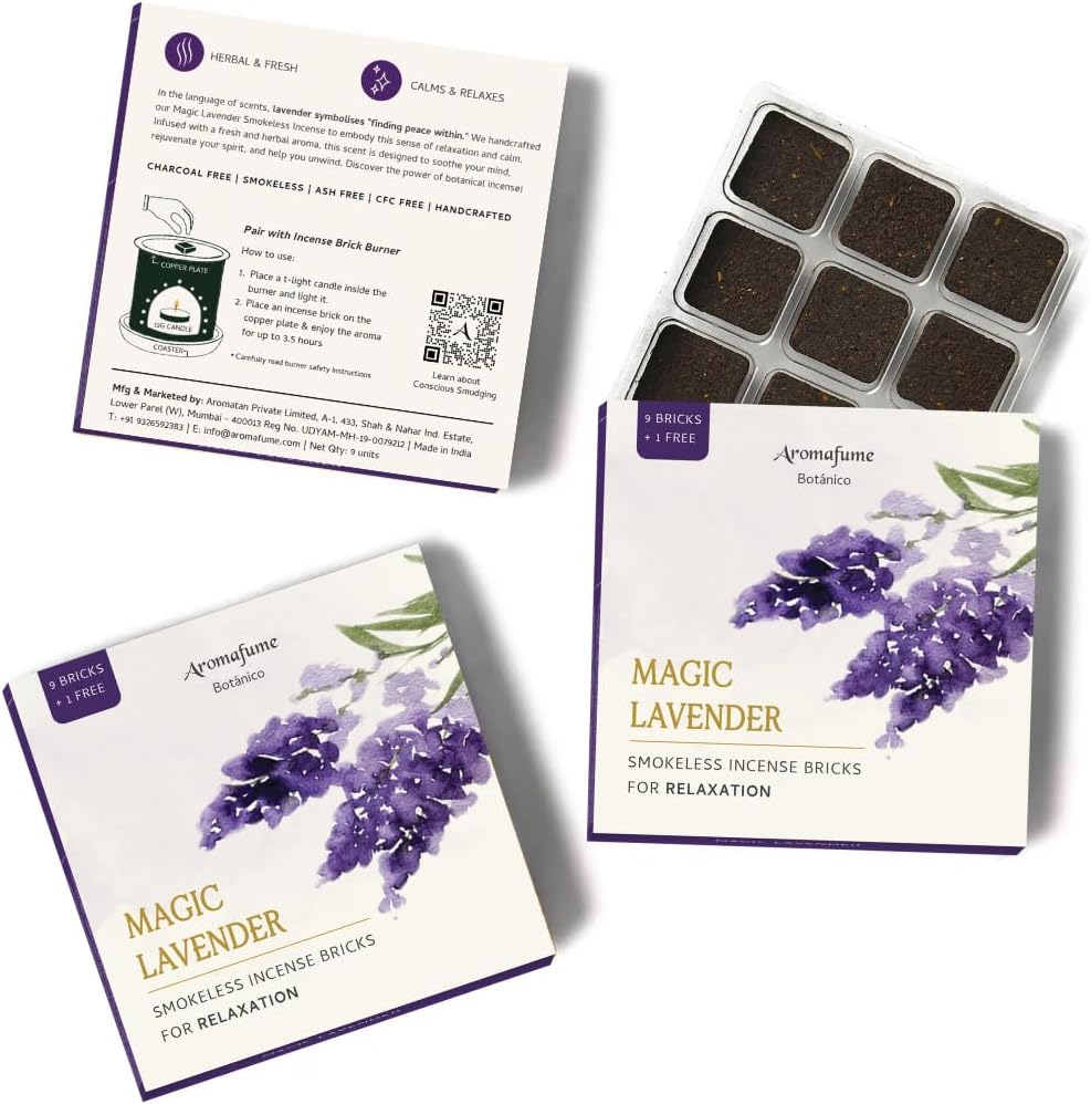 Magic Lavender Incense Bricks Refill Pack 3x9 by Aromafume