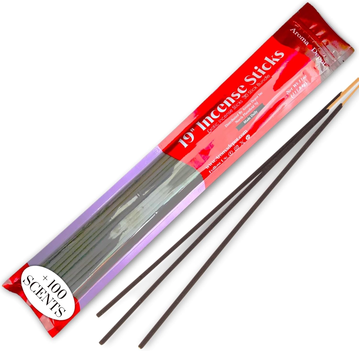 Aroma Depot 19 Inch Frank Myrrh Incense Sticks Bundle