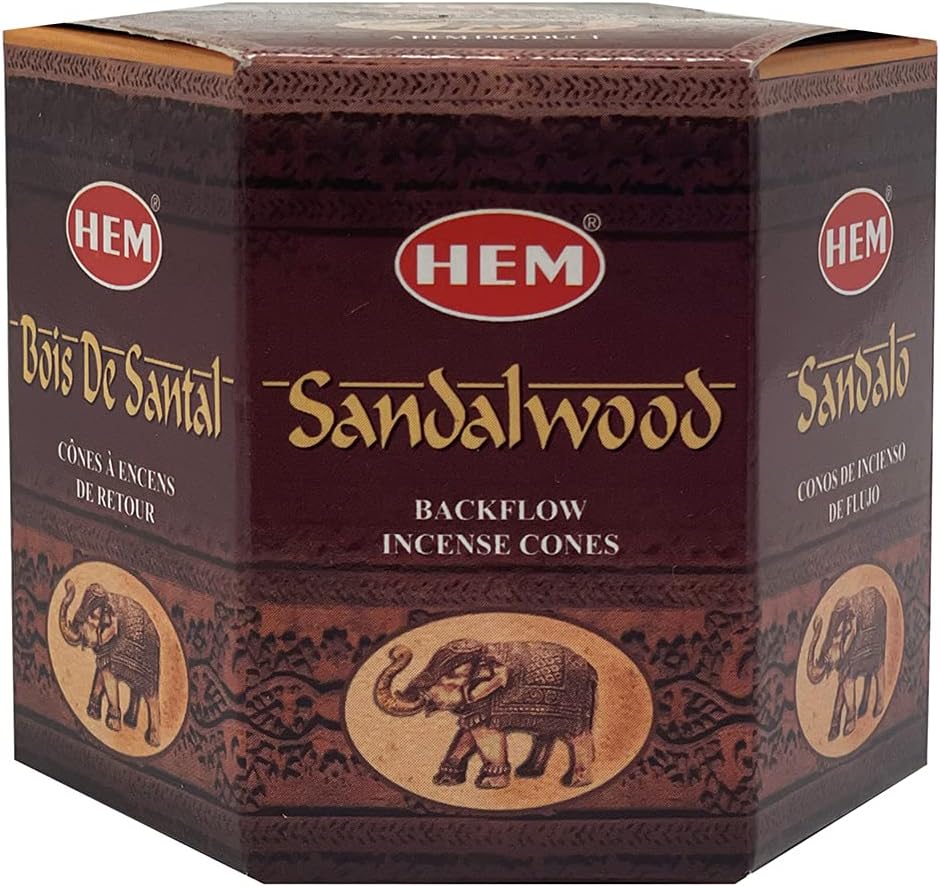 Sandalwood Backflow Incense Cones for Aromatic Waterfall