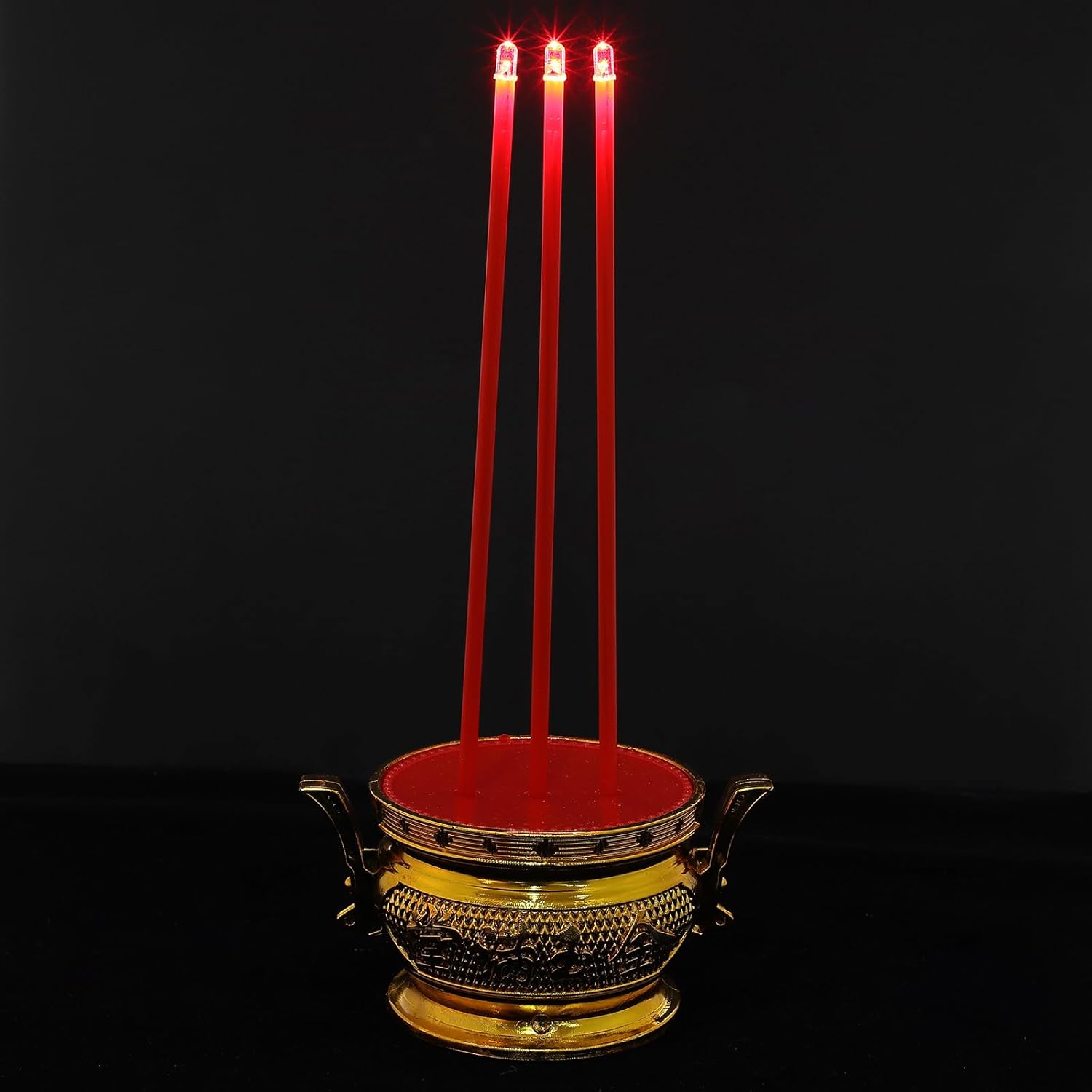 Buddha Style Electronic Incense Burner with LED Light