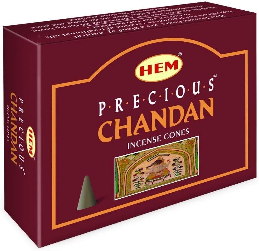 HEM Precious Chandan Incense Cones 120 Pack