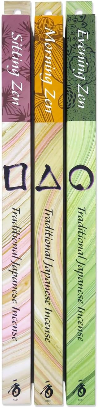 Shoyeido Zen 2 Hour Incense 3 Bundle Assortment 90 Sticks Total