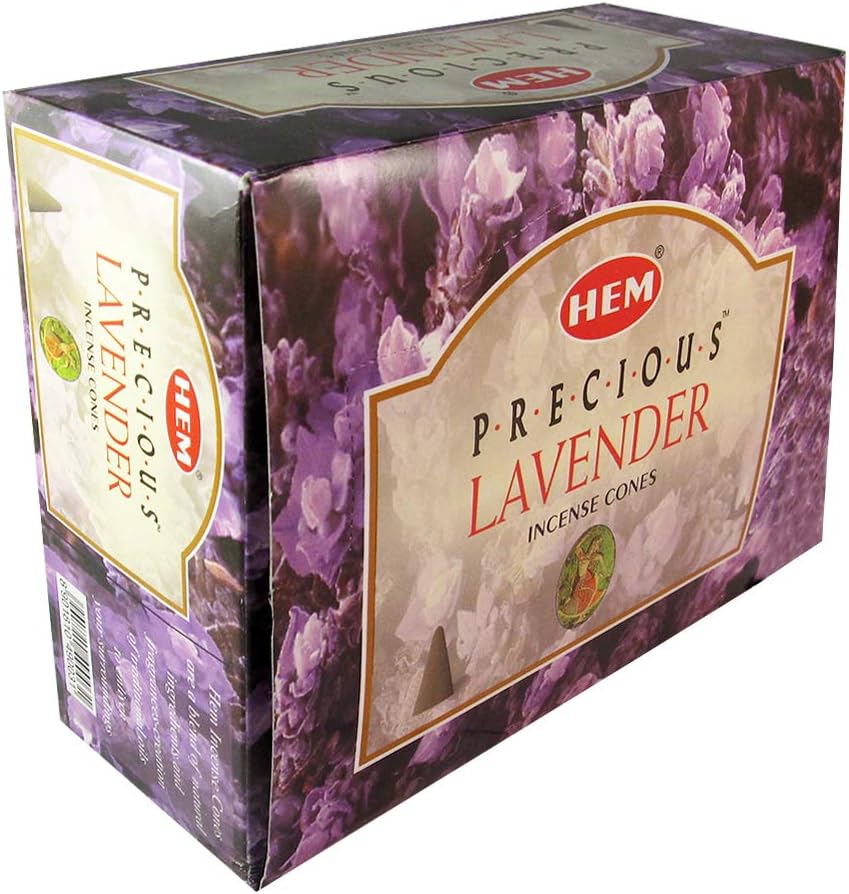 Precious Lavender Incense Cones and Burner Set