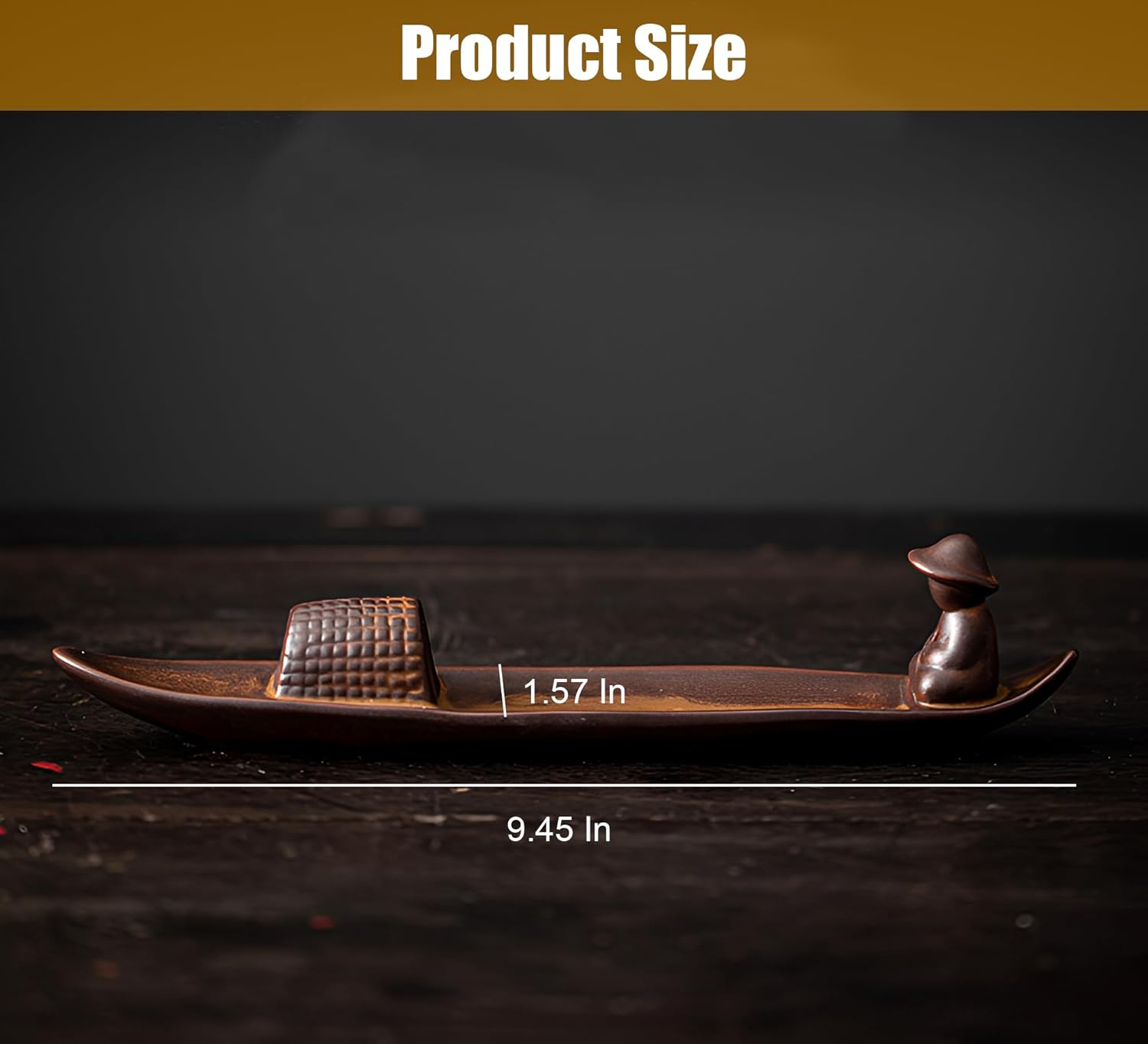 Chinese Classical Boat Incense Stick Holder Ceramic Home Decor