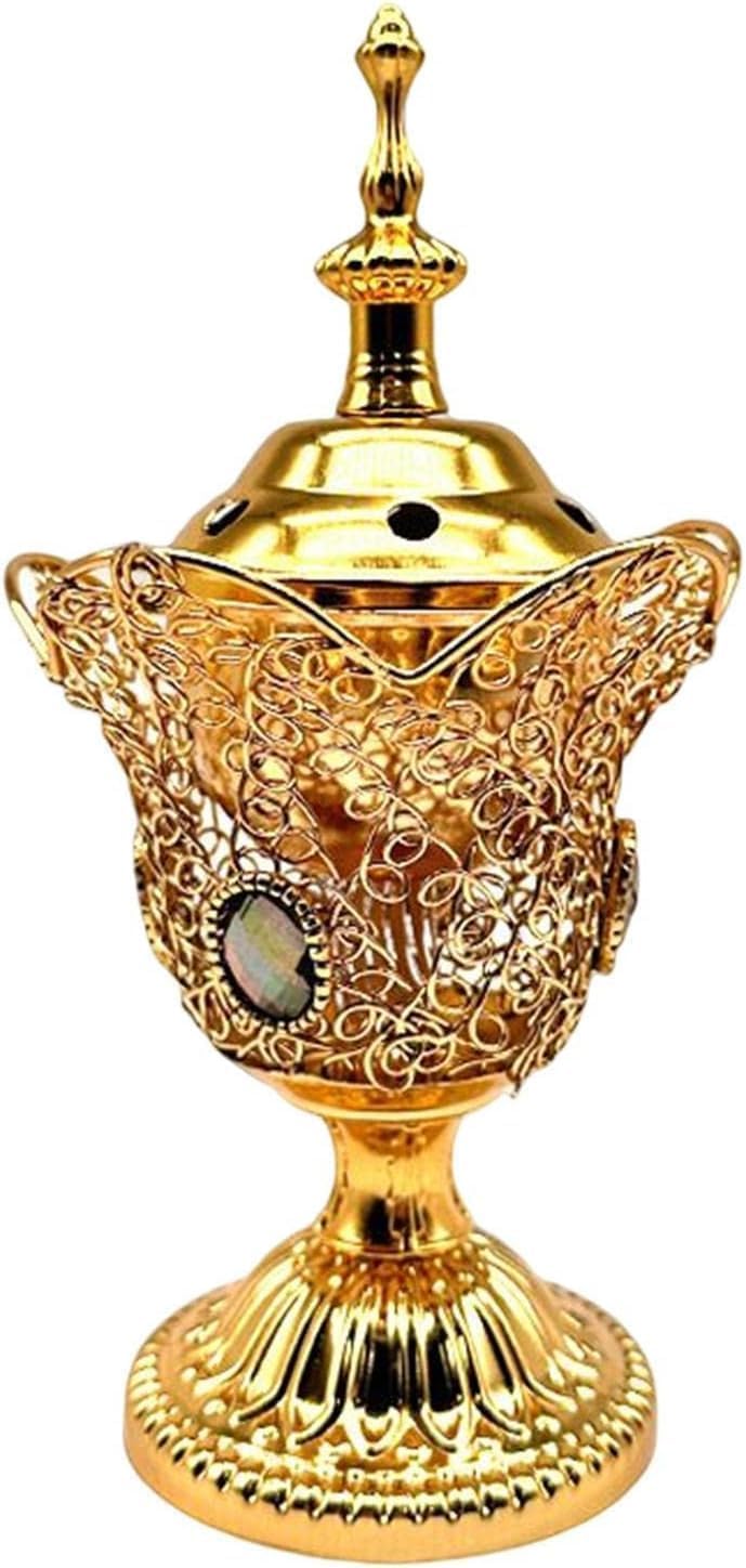 Gold Electric Incense Burner Holder for Home Decor