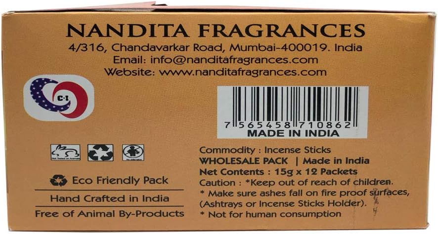 Nandita Saffron Sandal Premium Incense Sticks Pack of 3