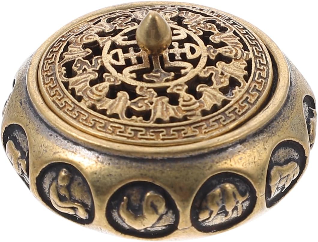 CIMAXIC Brass Chinese Zodiac Incense Burner - Decor and Aromatherapy