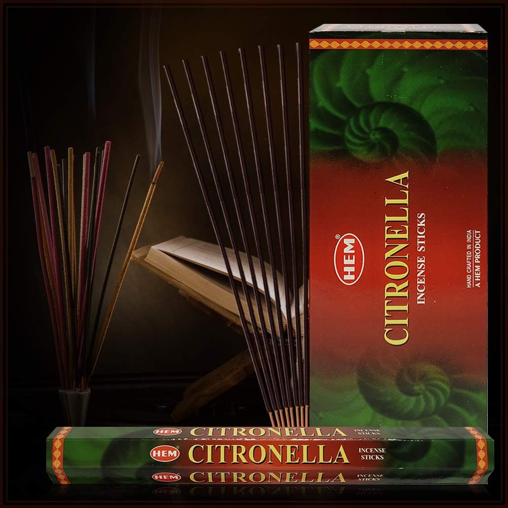 Citronella Incense Sticks and Holder Bundle