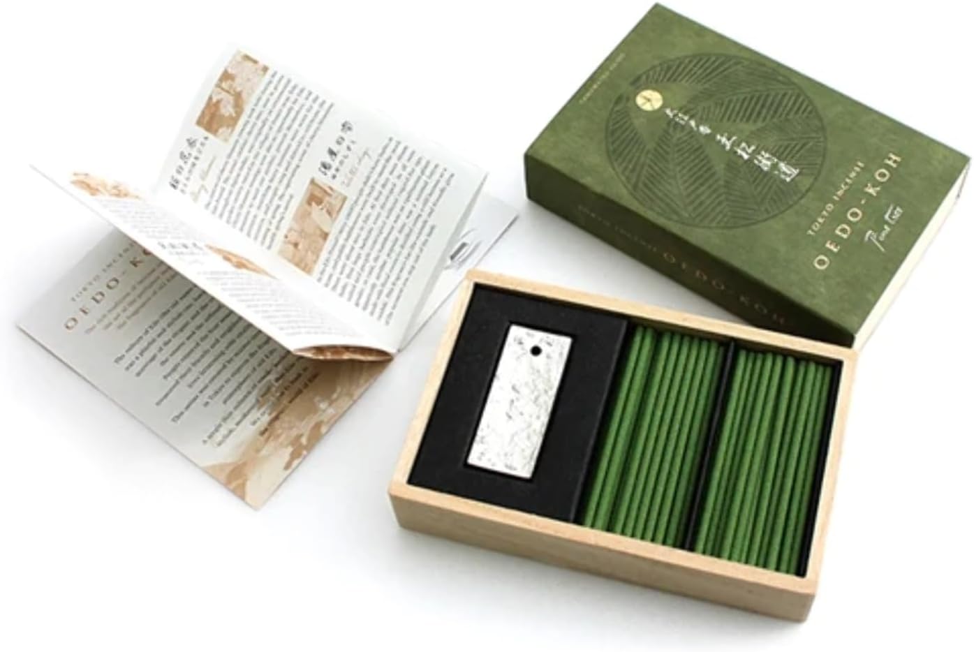 OEDO-KOH Pine Tree Incense 60 Sticks with Holder by NIPPON KODO