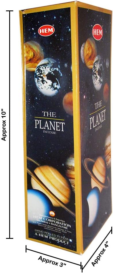 HEM Planet Box of Six 20 Gram Incense Tubes