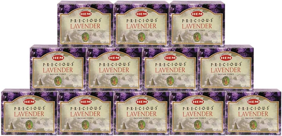 Precious Lavender Incense Cones and Burner Set
