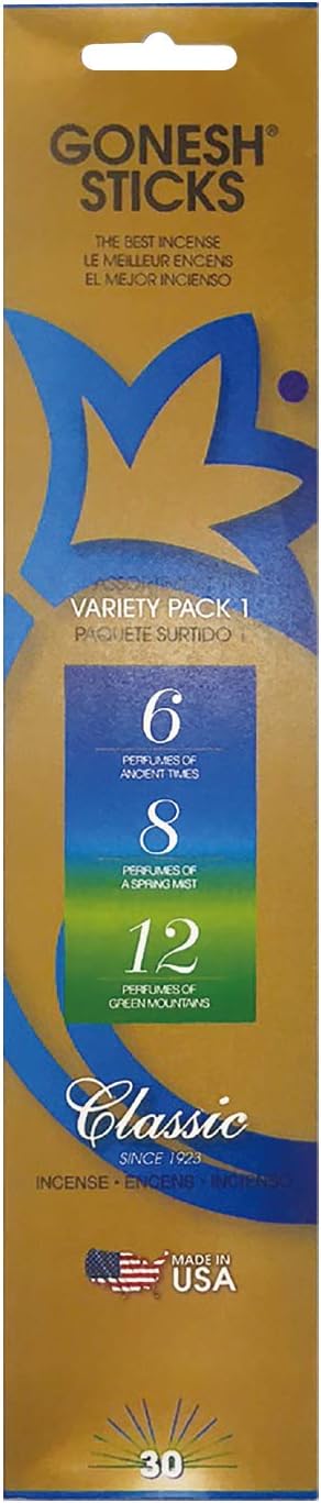 Gonesh GOSTV1 Classic Variety Incense Sticks